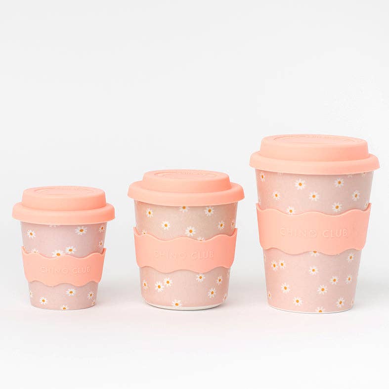 Babychino Keep Cup - Pink Daisy