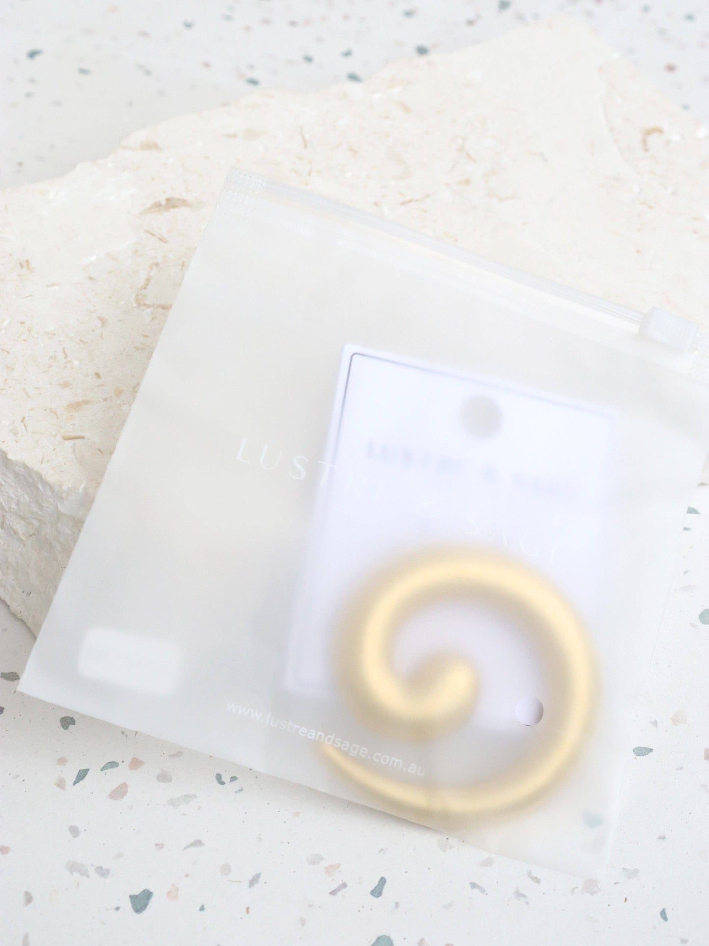 Swirl Gold Plated Brooch