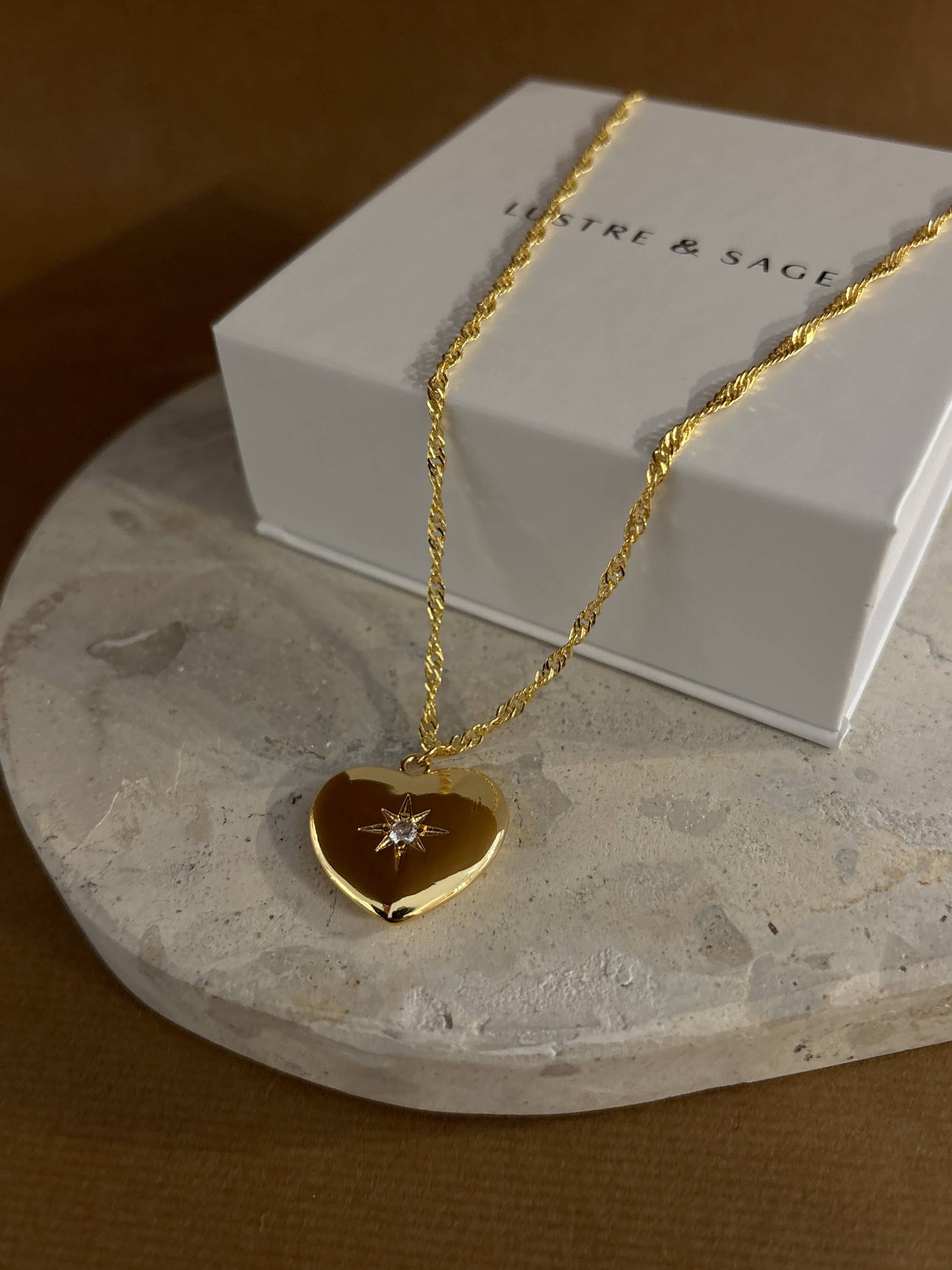 Melody Heart 18K Gold Plated Necklace
