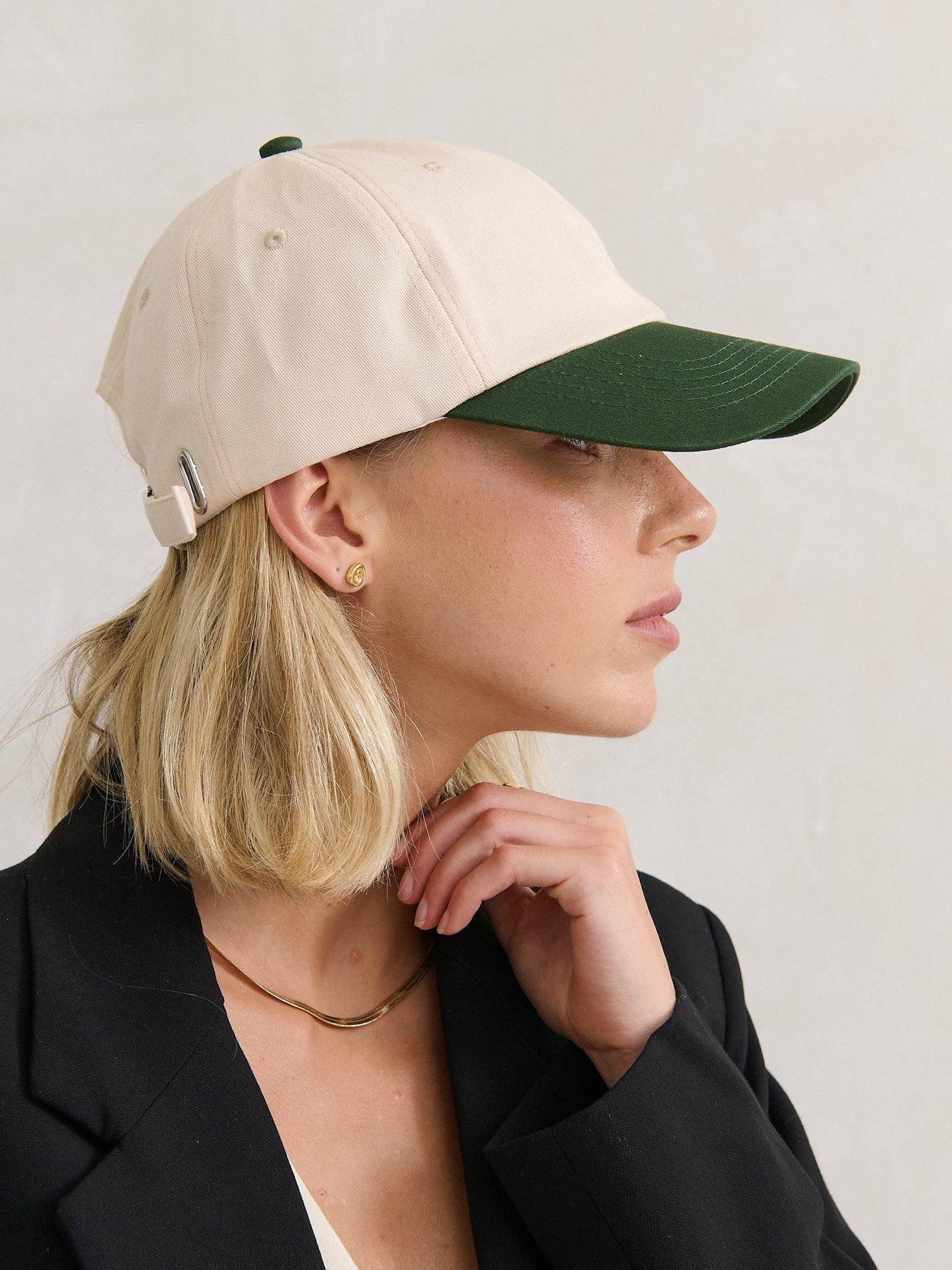 Nicki Colour Block Cotton Cap