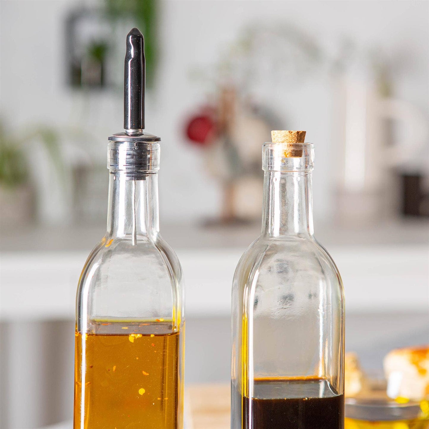 Olive Oil Pourer Bottle with Cork Lid - 500ml