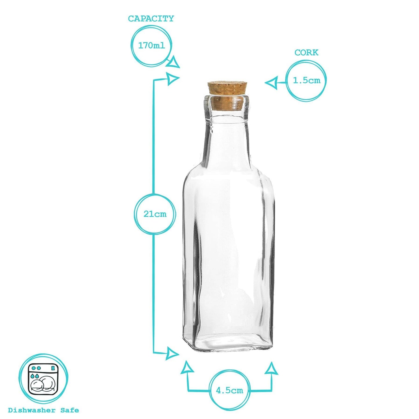 Olive Oil Pourer Bottle (with cork) - 170ml