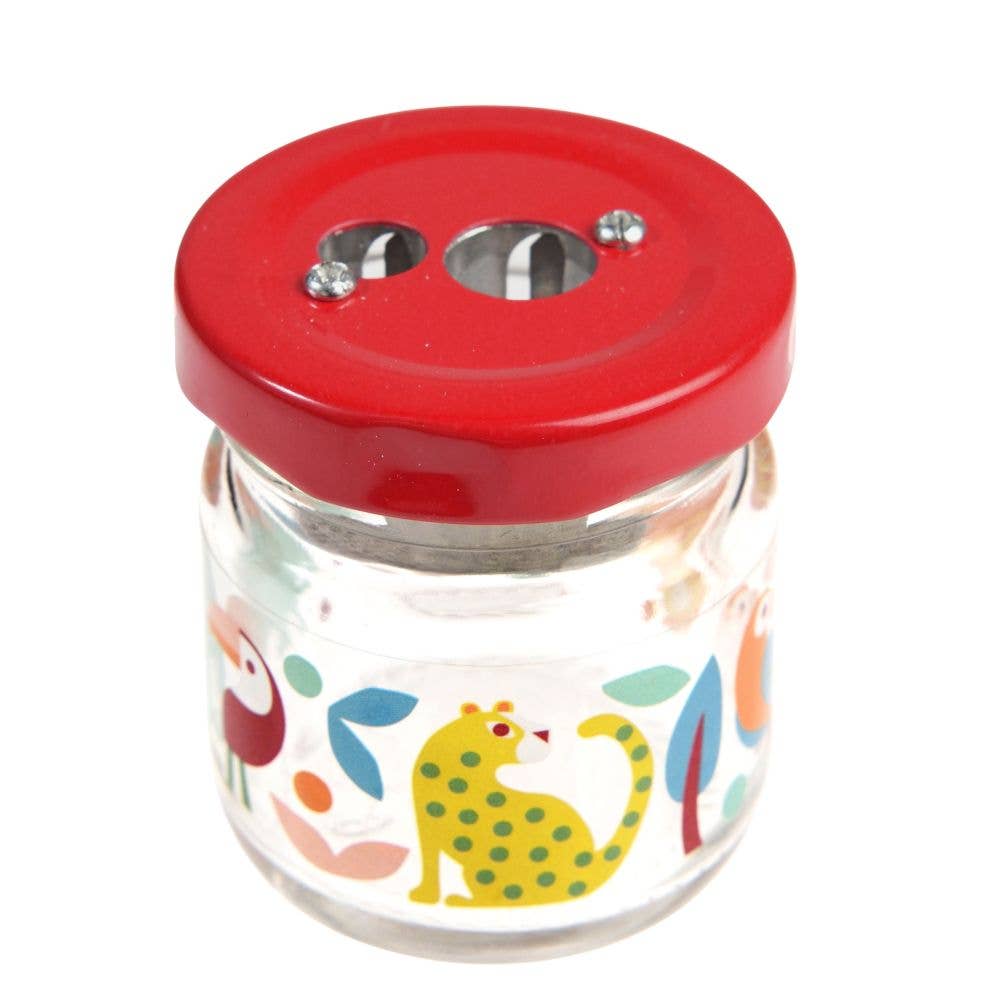 Glass Jar Pencil Sharpener