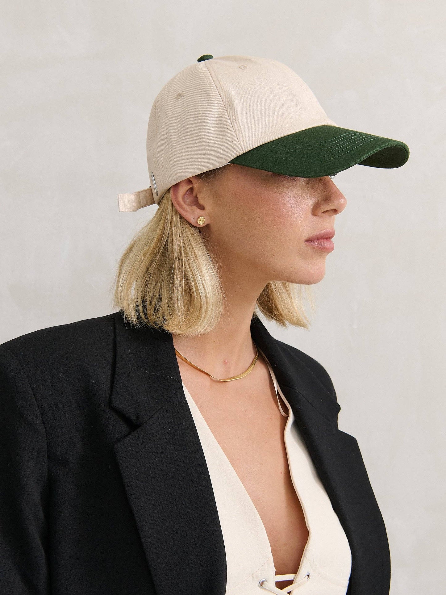 Nicki Colour Block Cotton Cap