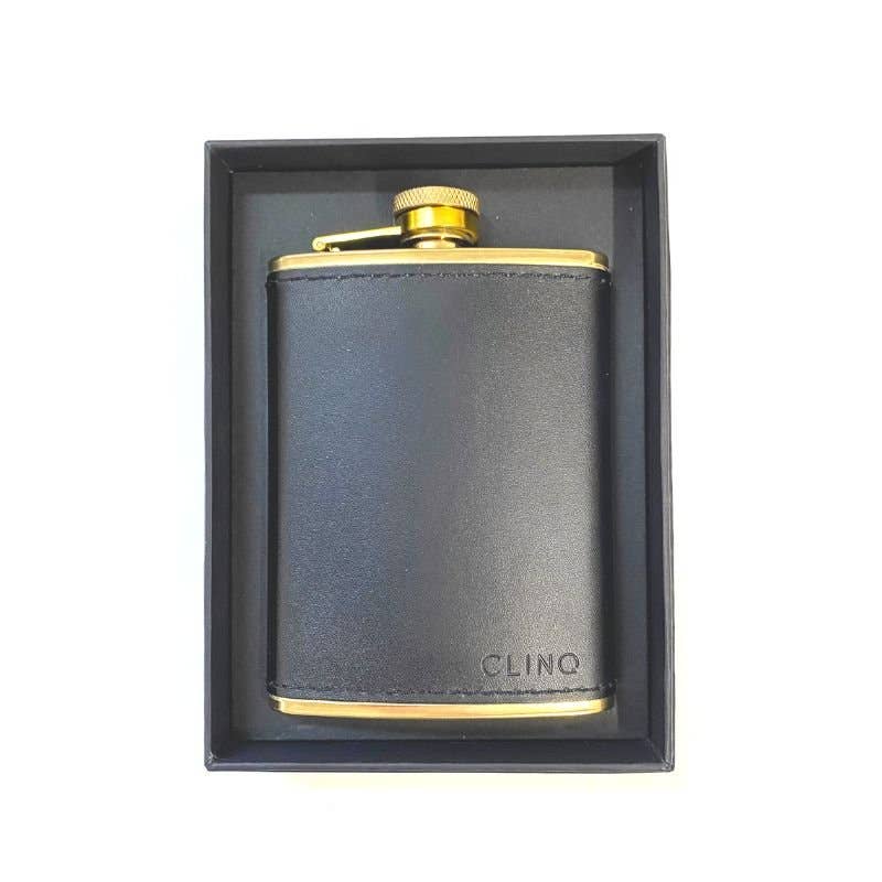 Brass and Leather Hip Flask