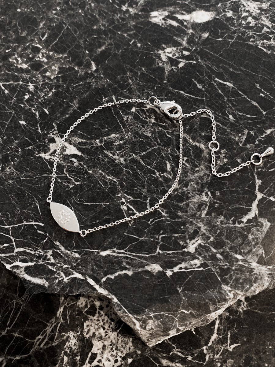 Evil Eye Sterling Silver Plated Bracelet