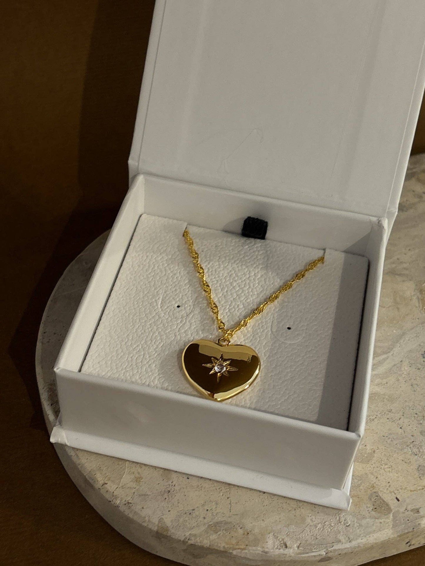 Melody Heart 18K Gold Plated Necklace