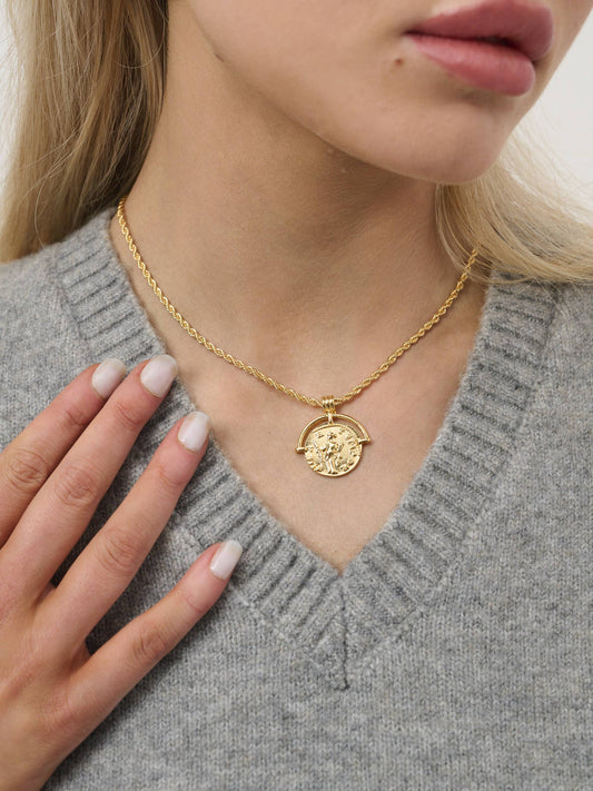 Pandora 18K Gold Plated Charm Necklace