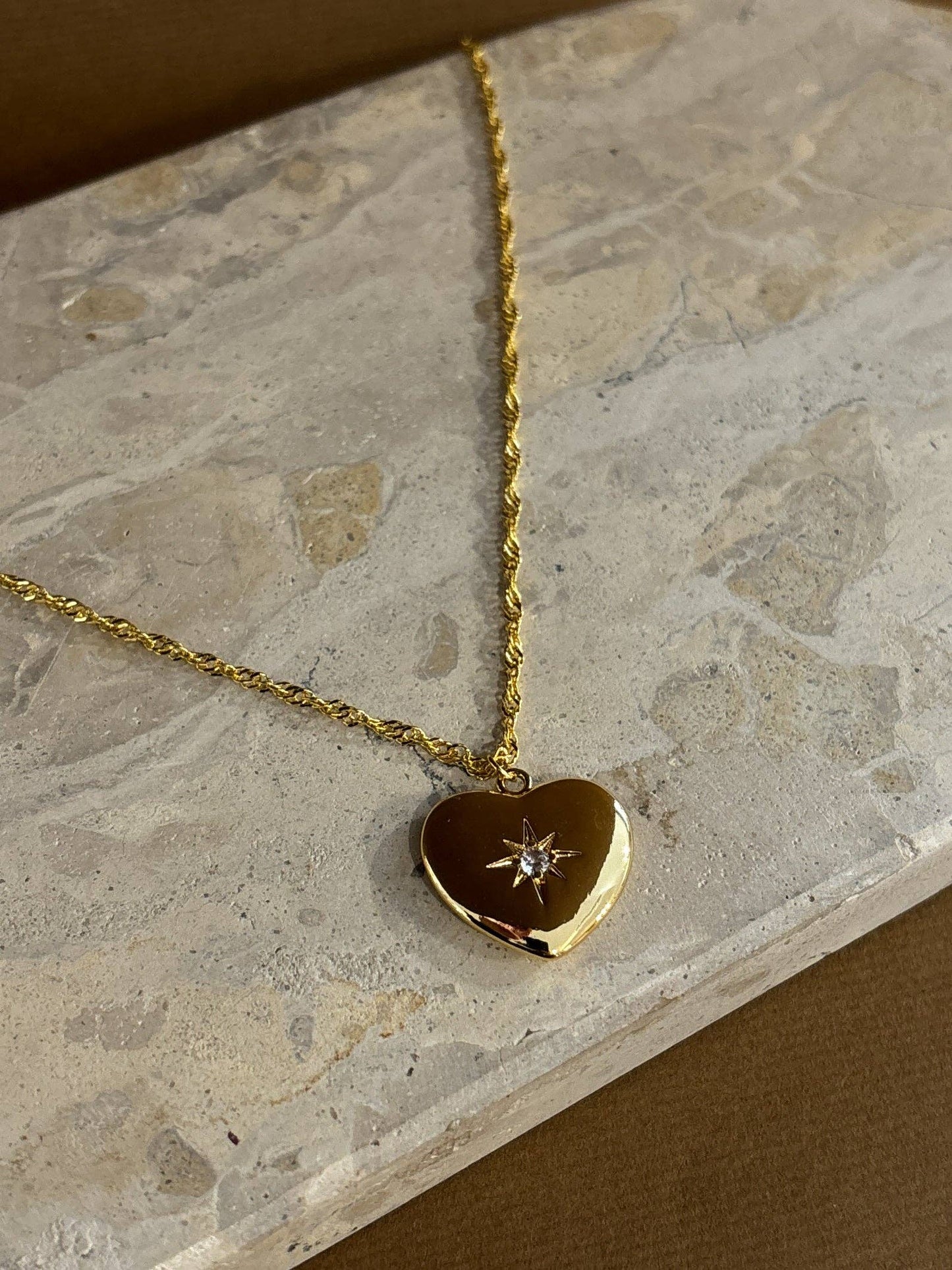 Melody Heart 18K Gold Plated Necklace