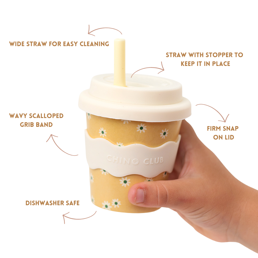 Babychino Keep Cup - Yellow Daisy
