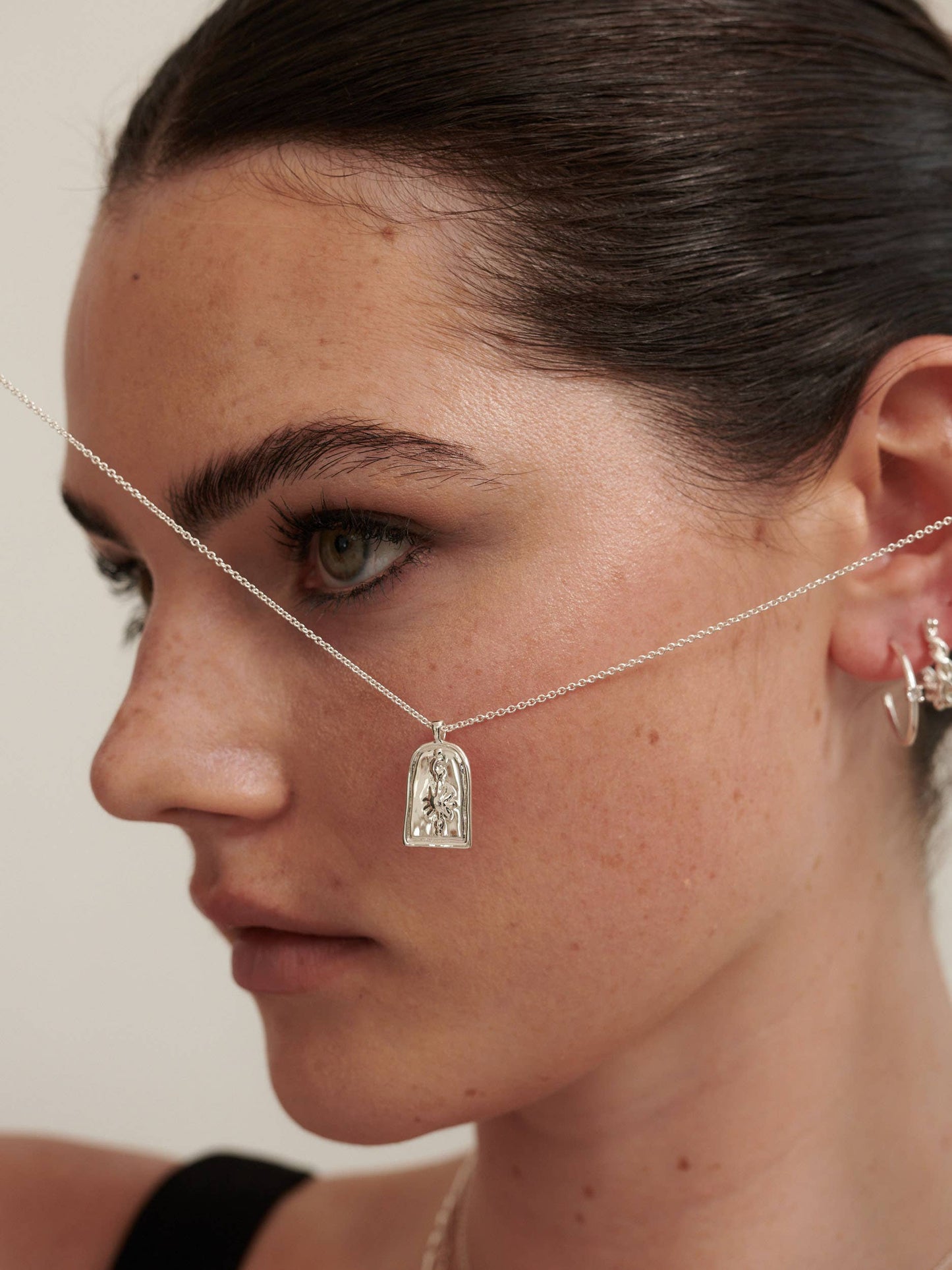 Sun Charm Silver Plated Necklace