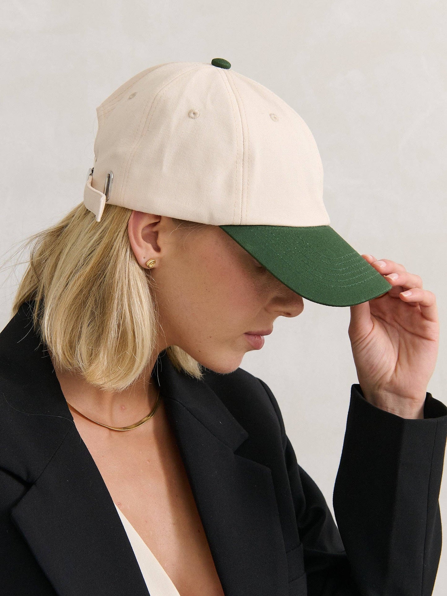 Nicki Colour Block Cotton Cap