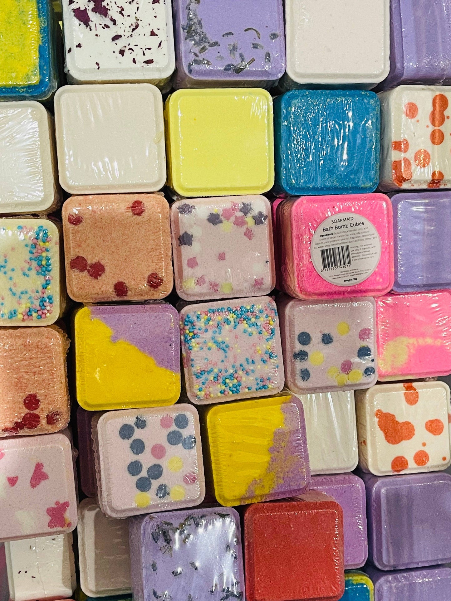 Mini Cube Bath Bomb 4pk