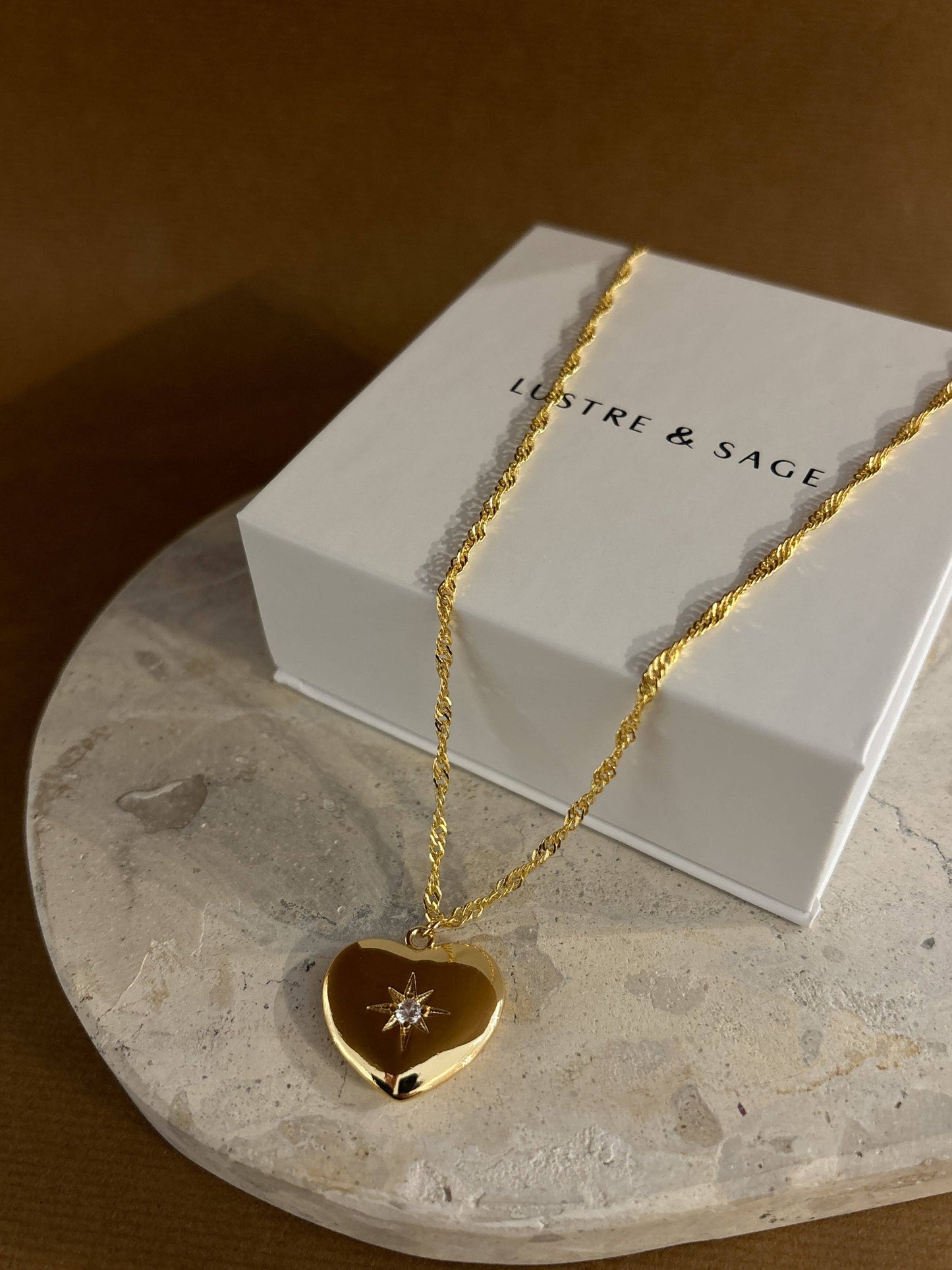 Melody Heart 18K Gold Plated Necklace