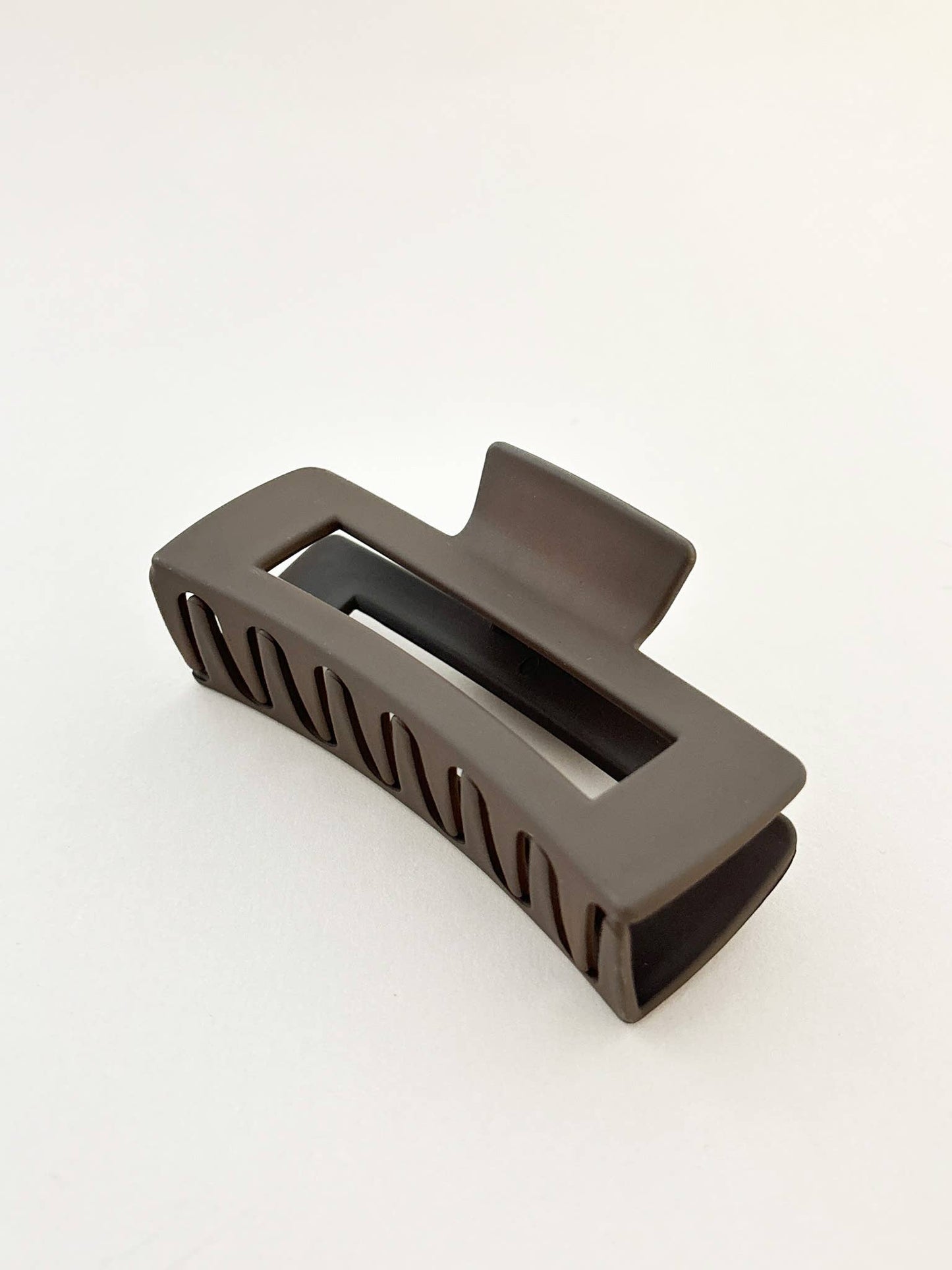 Large Rectangular Matte Hair Clip